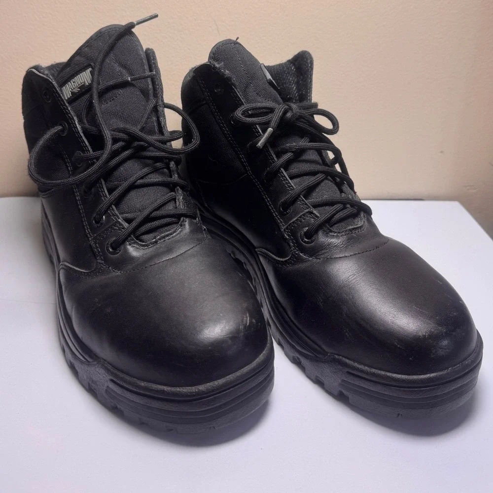 Magnum Midnite Plus 5204 Mens Black Steel Toe Tactical‎ Work Boots Size 11